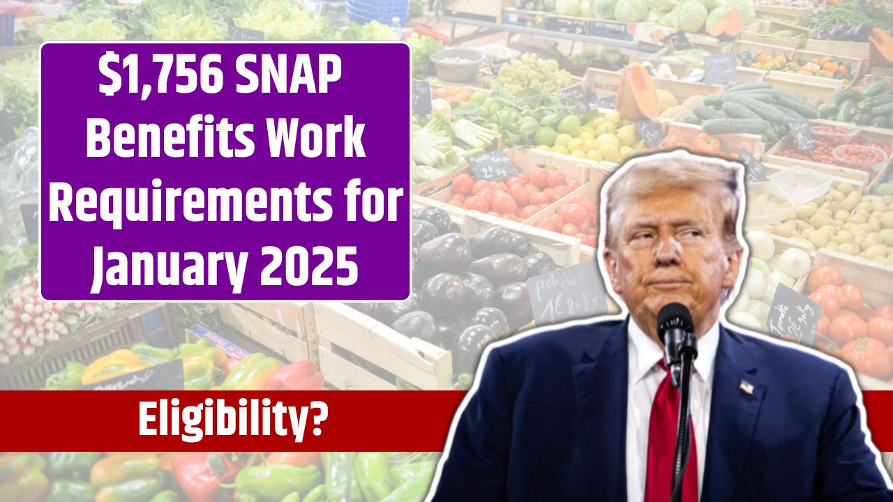 $1,756 SNAP Benefits Work Requirements for January 2025